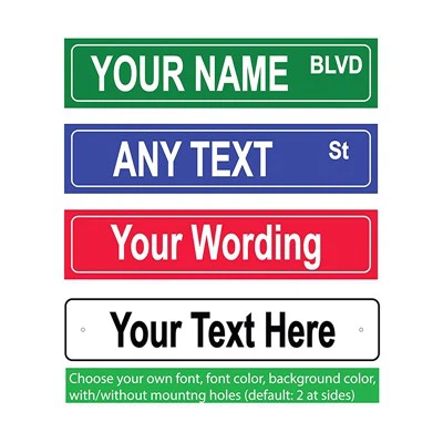 Прилагођени Алуминијумски знакови за назив улице